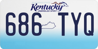 KY license plate 686TYQ