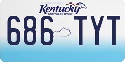 KY license plate 686TYT