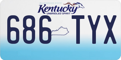 KY license plate 686TYX
