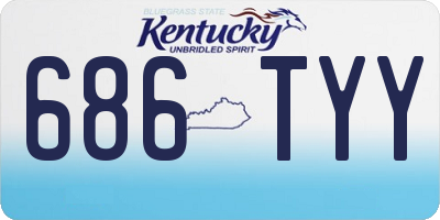 KY license plate 686TYY