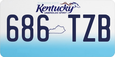 KY license plate 686TZB