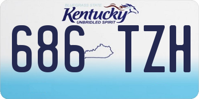 KY license plate 686TZH