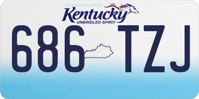 KY license plate 686TZJ