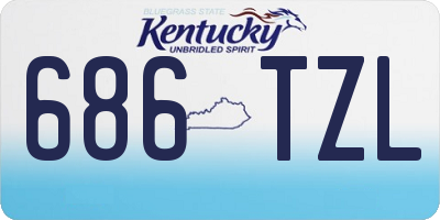 KY license plate 686TZL