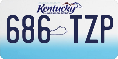 KY license plate 686TZP