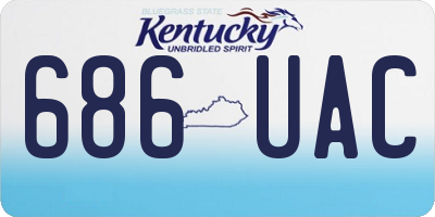 KY license plate 686UAC