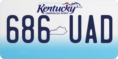 KY license plate 686UAD