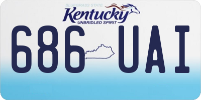 KY license plate 686UAI