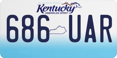 KY license plate 686UAR
