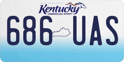 KY license plate 686UAS