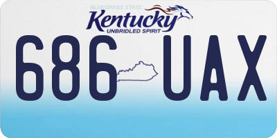 KY license plate 686UAX