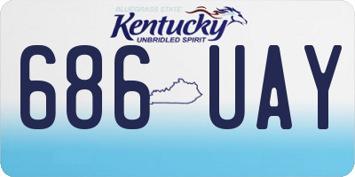KY license plate 686UAY