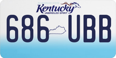 KY license plate 686UBB