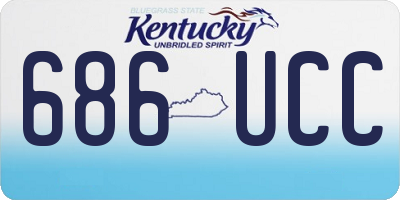 KY license plate 686UCC