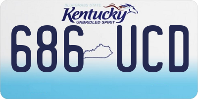 KY license plate 686UCD