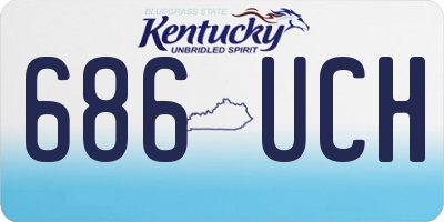 KY license plate 686UCH