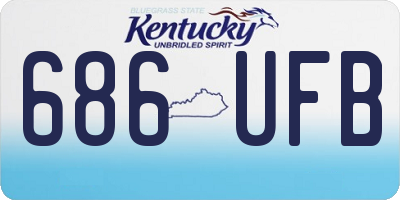 KY license plate 686UFB