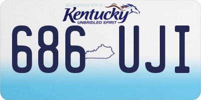 KY license plate 686UJI