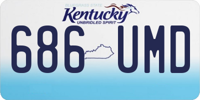 KY license plate 686UMD