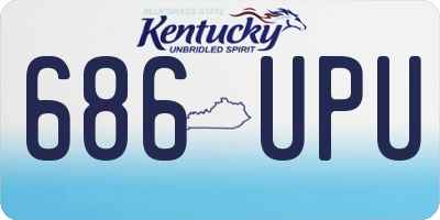 KY license plate 686UPU