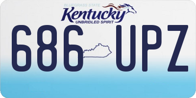 KY license plate 686UPZ