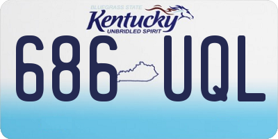 KY license plate 686UQL