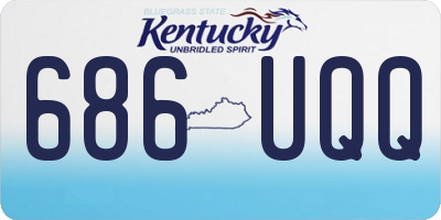 KY license plate 686UQQ