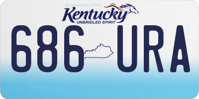 KY license plate 686URA