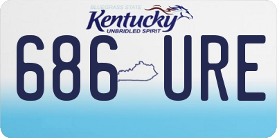 KY license plate 686URE