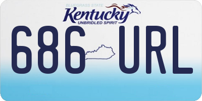 KY license plate 686URL