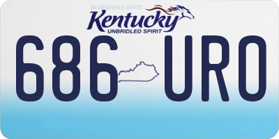 KY license plate 686URO