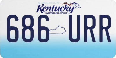KY license plate 686URR