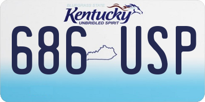 KY license plate 686USP