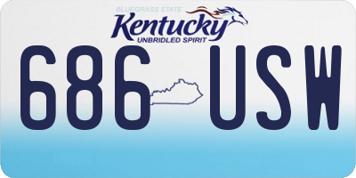 KY license plate 686USW