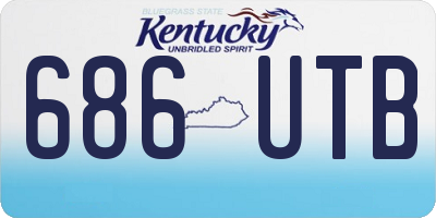 KY license plate 686UTB