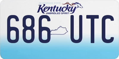 KY license plate 686UTC