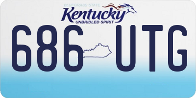 KY license plate 686UTG