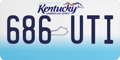 KY license plate 686UTI