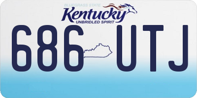 KY license plate 686UTJ