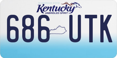KY license plate 686UTK