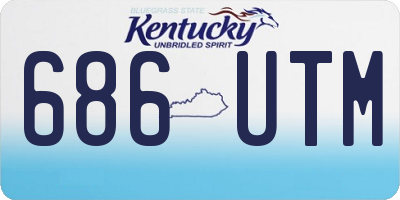 KY license plate 686UTM