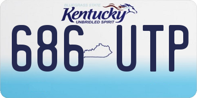 KY license plate 686UTP