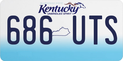 KY license plate 686UTS