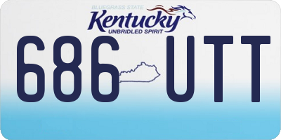 KY license plate 686UTT