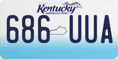 KY license plate 686UUA