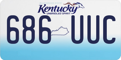KY license plate 686UUC