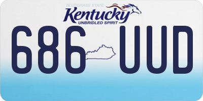 KY license plate 686UUD