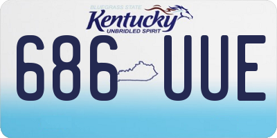 KY license plate 686UUE
