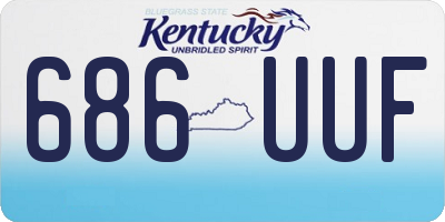 KY license plate 686UUF