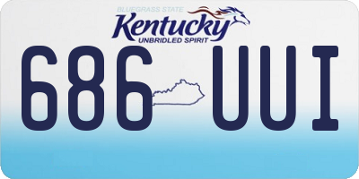 KY license plate 686UUI